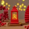 Lâmpada de Vento do Deus da Riqueza de Ano Novo Caixa de Música Giratória Presente de Ano Novo Enfeites Decorativos para Shopping Center Luz Noturna Lâmpada de Vento Pequena Portátil