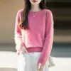 Camiseta Térmica 100% Lana Pura para Mujer, Cuello Redondo, Acabado Cepillado, Prenda Interior Pulóver, Nuevo Estilo Otoño/Invierno, Cálida, Amigable con la Piel
