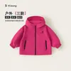 Bangxuan Huzhou Zhili Ropa Infantil Chaqueta con Capucha y Cremallera Forrada de Polar Conjunto de Dos Piezas para Niños Abrigo Cálido para Niñas