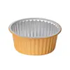 250 Cajas Doradas de Papel de Aluminio para Hot Pot y Ollas de Papel de Aluminio para Exteriores para Empaque para Llevar Loncheras y Tazones para Sopa 2000/3500ml