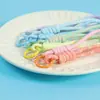 Nuevo Parche de Dopamina Tejido a Mano con Nudos Cadena para Teléfono DIY Llavero con Cierre de Primavera Colorido Material