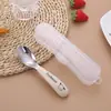 Aço Inoxidável 304 Colher Yuanbao Colher de Bebê Colher de Comer Utensílios de Mesa Portáteis para Crianças Colher para Comida Complementar Colher de Sobremesa Colher
