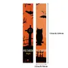 Cortina de Porta de Casal de Halloween Transfronteiriça Nova Tecido de Poliéster Bandeira de Decoração de Atmosfera de Varanda Bandeira Pendurada de Casal de Halloween