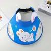 Sombrero de Protección Solar para Niños Verano Nuevo Estilo Bebé Niño y Niña Top Vacío Sombrero de Sol Sombrero para el Sol Exterior Impermeable Verano Sombrero Fresco
