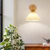 Luminária de parede LED estilo nórdico simples e moderno, para estudo, quarto, cabeceira, guarda-chuva plissado, luz de parede, varanda, luz de entrada