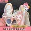 Zapatos de Pan de Gato Lindos para Mujer 2025 Otoño Nueva Moda Deportivos Fáciles de Combinar Tenis de Suela Gruesa Casuales Zapatos Blancos