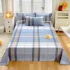 Nueva sábana de cama de sarga 100% algodón, pieza única, cama de 1.5m/1.8m, 100% algodón puro, sábana de cama individual/doble para estudiante de 1.2m, venta al por mayor