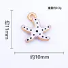 Serie de Estrellas de Mar Pequeñas DIY Oceánicas Colgantes de Gota de Aceite Accesorios Decorativos Venta Directa de Fábrica Transfronteriza Se Pueden Mezclar y Vender al por Mayor
