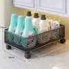 Estante de Almacenamiento para Baño, Carrito Estrecho de Múltiples Niveles de Pie, Estante de Almacenamiento para Lavadora, Balcón o Esquina