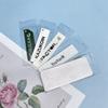 Etiqueta de PVC bolsa spot Fosco transparente saco de etiqueta de comerciante saco de botão plano saco plástico para roupas Saco de etiqueta de marca etiqueta de gola