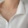 925 Colar Amor Prata Feminino Verão High-end Sense Design Sense Nicho Light Luxury Collar Chain Colar 2022 Novo