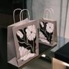 Picasso Abstrato Chá de Leite Café Embalagem para Assar Sacola Tote Sacola para Sobremesa Saco de Papel Kraft Sacola Tote à Prova d'Água
