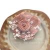 Início da Primavera Super Fada Rosa Tridimensional Corsage Presilha de Cabelo Broche de Uso Duplo Tecido de Malha Fresco Lateral do Peito Franja Clipe