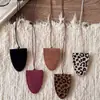 Soporte de Cuello para Gafas de Cuero con Estampado de Leopardo Retro Collar Multifuncional Portátil Soporte para Gafas de Sol Cadena de Lana de Primavera y Verano Accesorios de Celebridad de Internet
