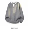 Suéter de punto de dos piezas para hombre de AliExpress para otoño e invierno, suéter pullover casual, chaqueta base de ajuste holgado