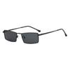 Gafas de Sol de Marco Pequeño de Nueva Moda Transfronterizas para Hombres y Mujeres, Gafas Retro Cuadradas de Viaje de Alta Gama Anti-UV
