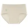 Bragas de algodón puro 7A antibacterianas de cintura media para mujer de talla grande con control de abdomen y fuelle antibacteriano de grado A, diseño que se ajusta a las caderas y no aprieta