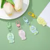 Pingente de peixe pequeno tipo gelatina em cores de doce, acessório de chaveiro para bolsa estilo ins, disponível diretamente da fábrica