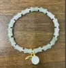 Pulsera Paso a Paso de Bambú de Jade Dongling 2024 Nueva para Novia Regalo de Vacaciones Pulsera de Cuentas de Transferencia de Calabaza de Cristal