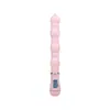 Vibrador de bola giratoria de cuentas de colores, telescópico, vibratorio, calefactor, para lamer la lengua, expansible, con rodillo oscilante, masturbador femenino, stick AV, venta al por mayor