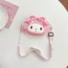 Bolsa de Silicone Infantil Desenho Animado Melodia Moda Porta-Moedas Meninas Bolsa Transversal Combinação de Roupas Bolsa de Ombro Bolsa de Armazenamento