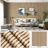Adesivos de Parede Imitação Grade Listra de Madeira Estilo Chinês Novo Retrô Papel de Parede Grão de Madeira Estilo Japonês Sala de Estar Quarto Sala de Chá Parede de Fundo Papel de Parede