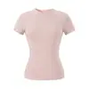 Camiseta de Manga Corta de Moda Transfronteriza para Mujer Verano 2026 Nuevo Estilo Deseo Puro Chica Picante Básica Cuello Redondo Corte Ajustado Hombro Normal Superior