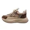 Modelo Nuevo Verano 2025 Suela de Espuma Piel Genuina con Pedrería Lujo Ligero Zapatos de Papá para Mujer Transpirables Modernos de Encaje Tenis Casuales
