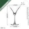 Copas de cóctel importadas del océano, copas de champán espumoso de cristal, vasos mezcladores para margarita, varios estilos disponibles para venta al por mayor