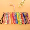Cordón para teléfono de bádminton color macarrón, colgante de resina, correa de muñeca tejida, llavero, accesorio de cordón anti-caída para bolsa