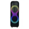 Venda Quente Transfronteiriça Alto-falante Duplo de 8 polegadas 40W Suporte Principal para Dança Quadrada Bluetooth Microfone Sem Fio Único Rodas Universais Portáteis