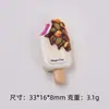Delicioso Helado de Nuez Comida Temática Creativo DIY Accesorios Pegamento de Crema Resina Piezas Pequeñas Materiales Venta al por Mayor