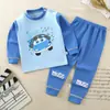Novos Conjuntos de Roupa Íntima Infantis Outono/Inverno 2026, Roupas e Calças de Algodão Puro para Meninos e Meninas, Roupa de Casa para Bebês, Dropshipping Disponível