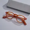 Lentes retro marco cuadrado japonés placa hecha a mano hombres y mujeres se pueden equipar con altura carey americano liso