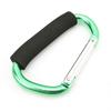 Mosquetón de Aleación de Aluminio en Forma de D con Esponja para Exteriores Hebilla de Zapato Deslizante con Rodillo de Colores Botón de Elevación para Cochecito de Bebé Hebilla de Zapato
