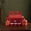 Ciudad Prohibida Wenchuang Juego de Té de Cerámica Regalo de Acompañamiento de Negocios Regalo para Actividad Souvenirs para el Personal Caja de Regalo de Reunión Anual