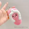 Pingente Popular de Pelúcia que Faz Barulho Chaveiro de Gatinho Fofo Enfeite para Pendurar Boneco de Máquina de Garra Brinquedo de Pelúcia