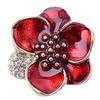 Nuevo estilo antiguo goteo de aceite flor tridimensional flor con incrustaciones de diamantes accesorios de joyería de aleación accesorios para el cabello diy corona para el cabello Accesorios Venta al por mayor