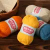 4 Ovillos de Hilo de Algodón Leche para Bebés, Hilo de Algodón Textil para Tejer a Mano y Crochetar Zapatillas, Oferta Especial de Ovillo de Hilo para DIY