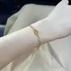 Pulsera Antigua de Oro Nariz de Cerdo Precisión CNC Nano Vacío Electrochapado para Mujer Lujo Accesible Gama Alta Pulsera Hielo Triturado
