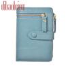 Moda Cartera Corta Pequeña Nueva 2023 Multifunción Cartera de Mujer Cuero PU Cierre de Cremallera Plegable Monedero
