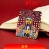 Pintura Thangka Pintada à Mão Núcleo do Buda Protetor dos Cinco Senhores Sem Embelezamento Dourado, Pingente da Montanha Wutai Thangka do Tibete