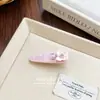 Presilha de Cabelo Flor Colorida com Strass Doce e Fofa Coreana, Presilha Sem Marca, Versátil Presilha Bico de Pato em Acrílico, Acessório de Cabelo Lateral para Mulheres