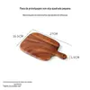 Tábua de Frutas de Madeira Maciça para Casa Madeira de Nogueira Estilo Nórdico Tábua de Pão Tábua de Corte de Madeira Tábua de Cortar Ferramenta de Panificação