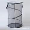 Cesto grande plegable para ropa sucia de tela Oxford directo de fábrica, conveniente de malla transpirable de piso a techo, almacenamiento portátil de ropa