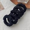 Anillos para el Pelo de Bolas para Cola de Caballo Alta Cuerda Gruesa para la Cabeza Cubierta de Cuero para Mujer Otoño e Invierno Cuerda para el Pelo de Alta Elasticidad Duradera Sin Costuras Tendón de Goma