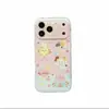 Diseño de animal de dibujos animados a cuadros de lunares adecuado para funda de teléfono Apple 18 Pro Max iPhone 17 lindo 16