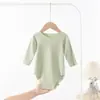 Pelele térmico para bebé, mono infantil unisex, camiseta base cálida de manga larga para recién nacidos, body para otoño e invierno.