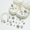 Amuletos para Zapatos Croc, Accesorios para Mujer, Clips para Zapatos DIY, Decoraciones 3D con Pedrería, Clips Desmontables, Estilo de Moda de Influencers