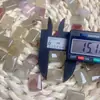Pelo de conejo rubio natural fila a mano doble agujero flor de agua accesorios de azúcar